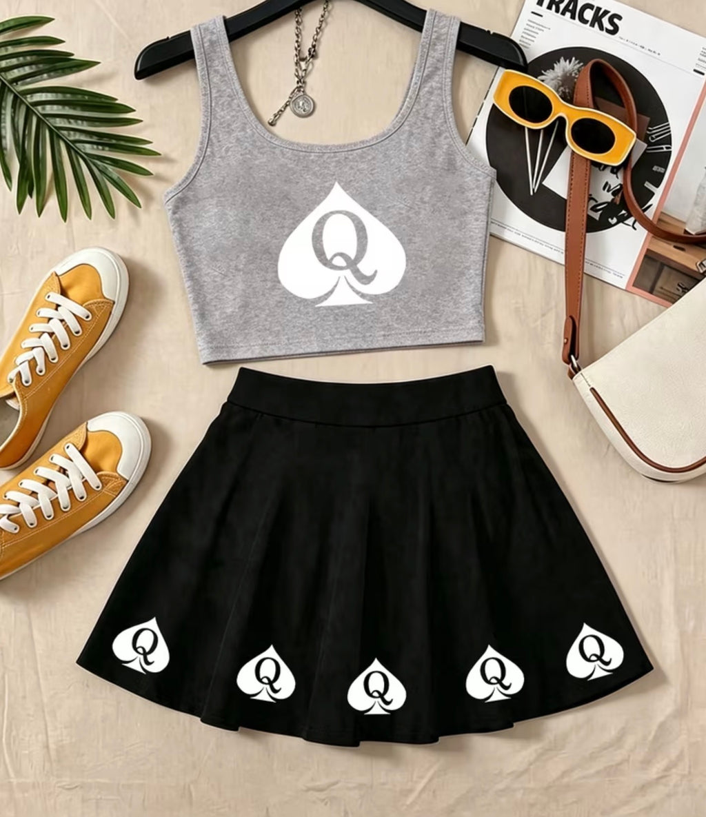 QOS vest and skirt set