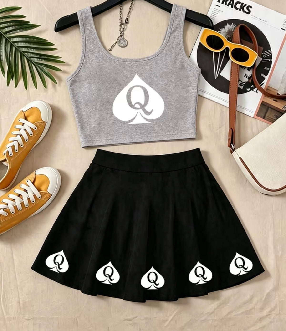QOS vest and skirt set