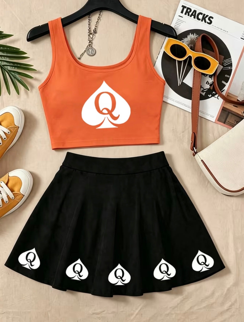 QOS vest and skirt set