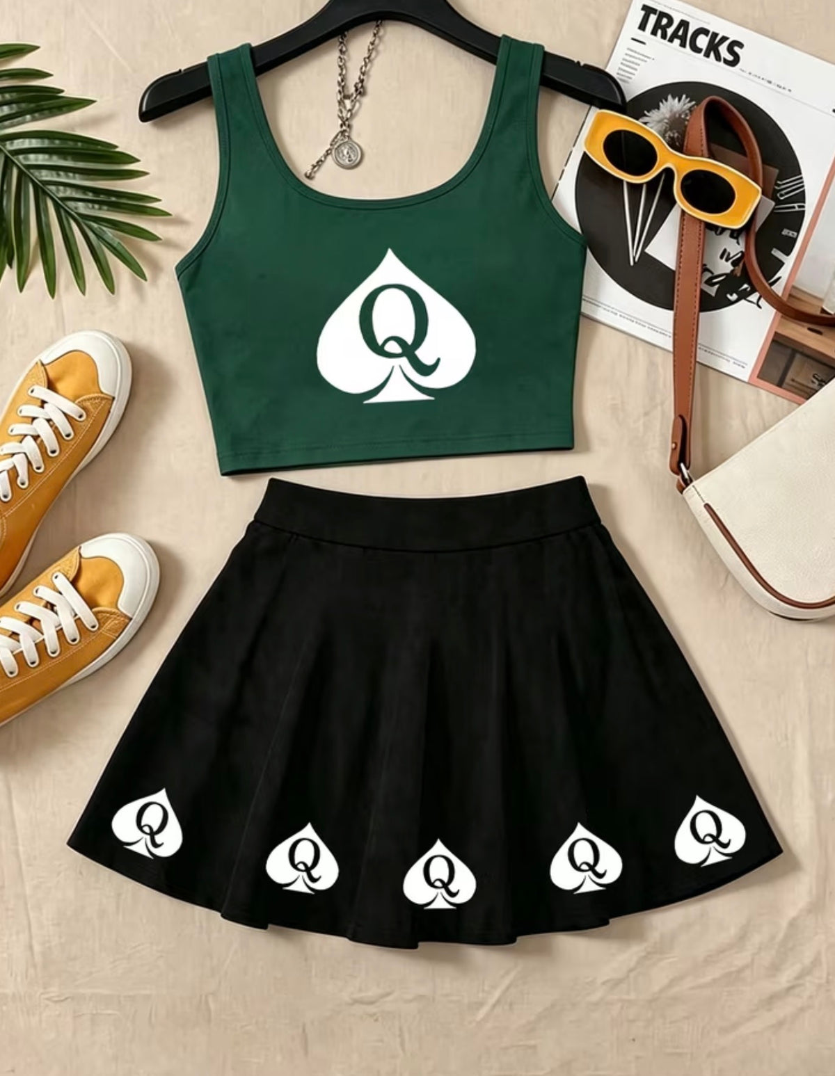 QOS vest and skirt set