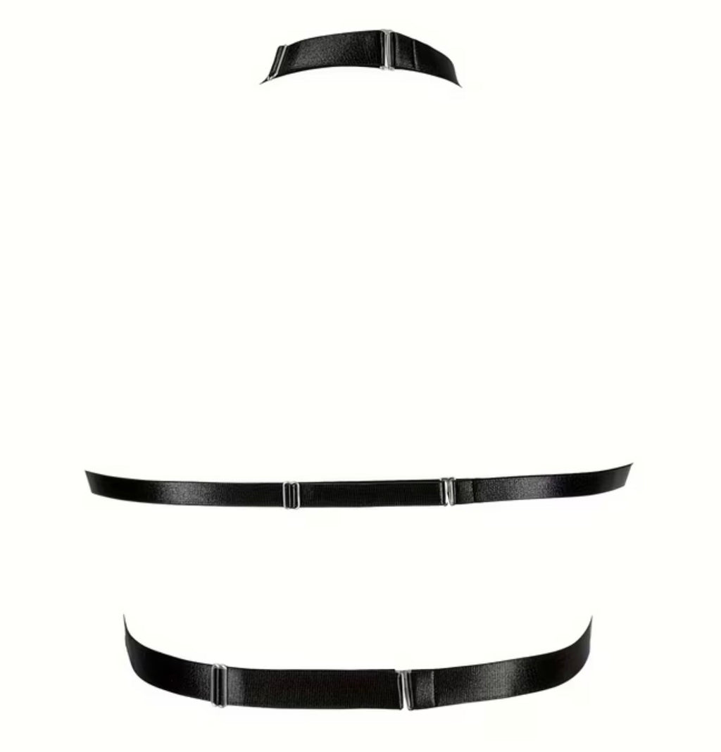 Womens bondage fully adjustable Body Harness Bra Plus Size Fashion Hollow Punk Gothic