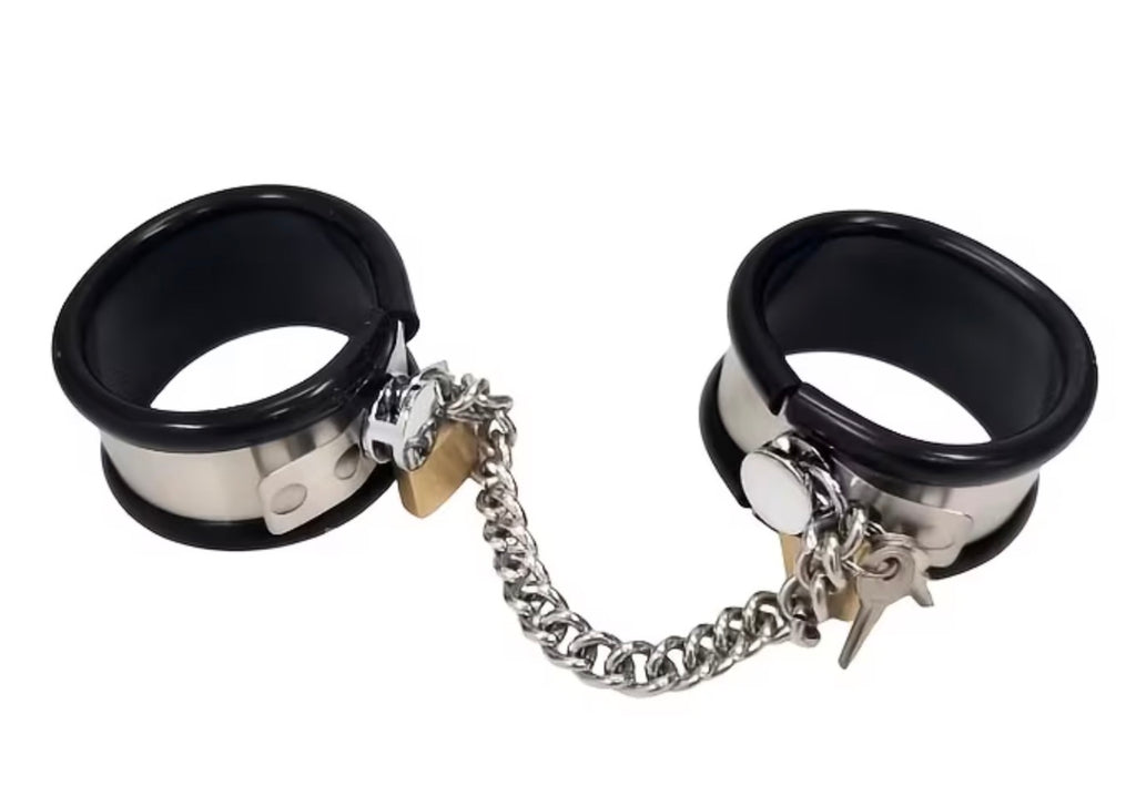 5pcs/Set Male Chastity Belt BDSM Bondage Adult Games Stainless Steel Chastity Pants Bra Thigh Ring Cuffs Sex Toys for Men