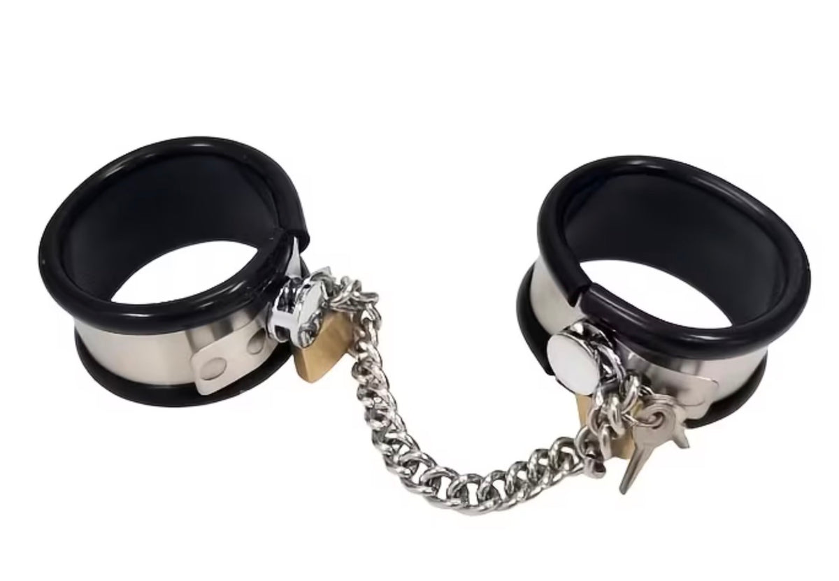 5pcs/Set Male Chastity Belt BDSM Bondage Adult Games Stainless Steel Chastity Pants Bra Thigh Ring Cuffs Sex Toys for Men