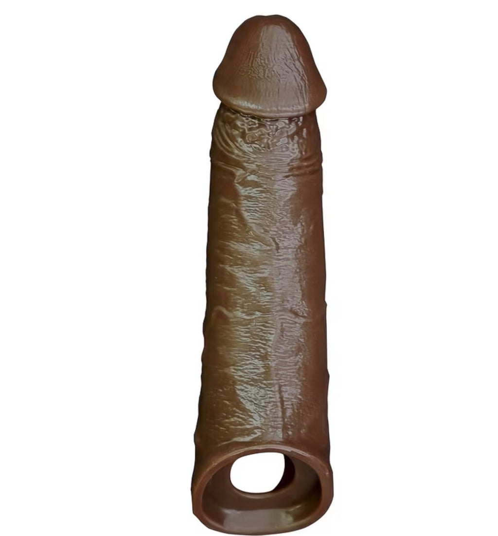 8” black cock extender