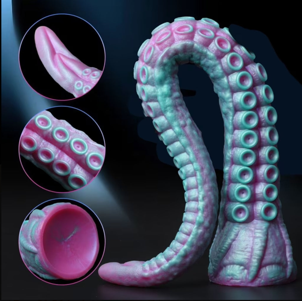Monster dildo’s Liquid Silicone Super Long Octopus Tentacles Anal and vaginal use