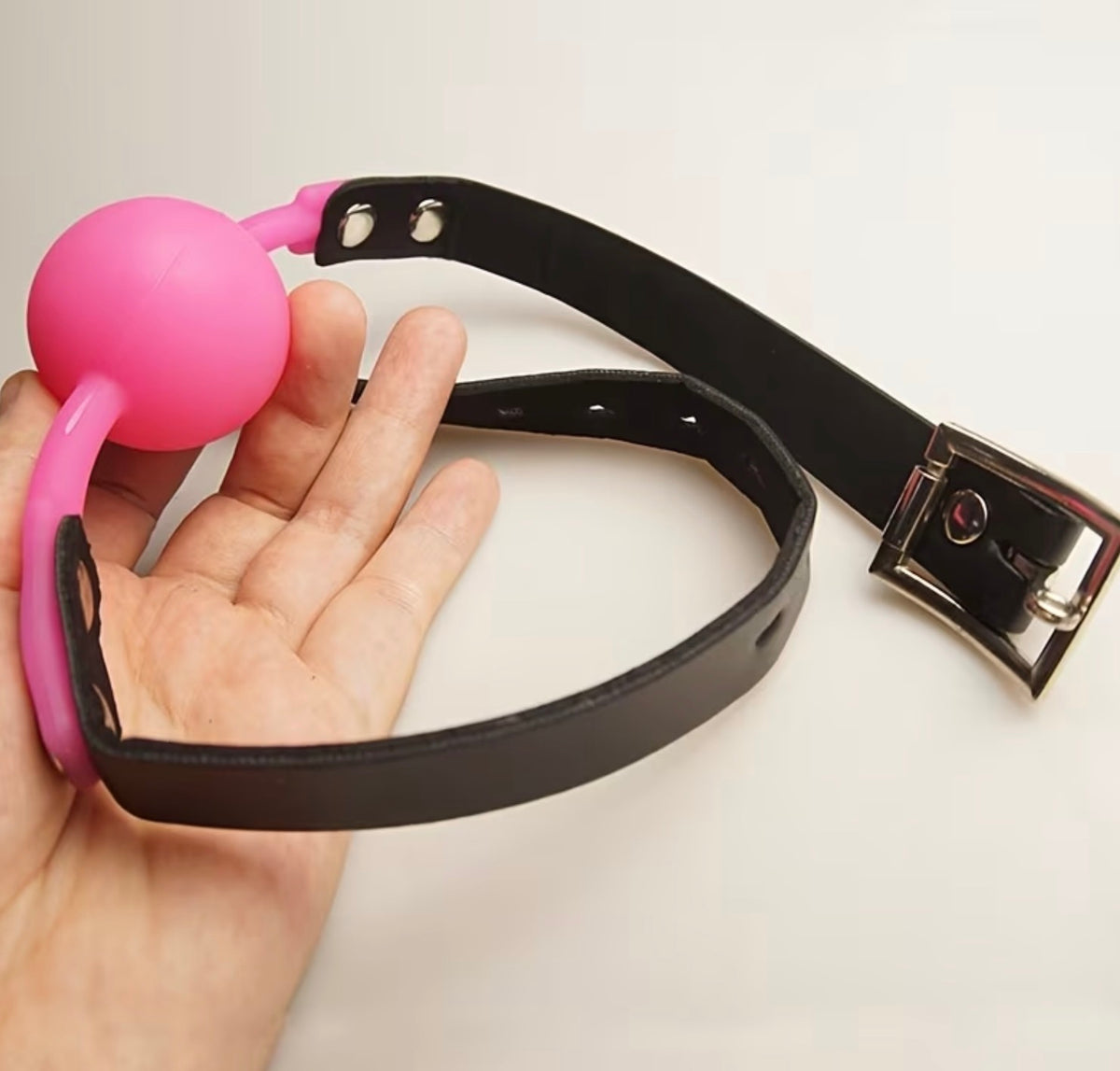 Silicone Open Mouth Gag, Bdsm Slave Gags Ball Solid Bondage Stuffed Toy