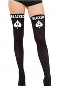 BLACKED QOS Nylon Thigh High Schoolgirl Opaque Stockings