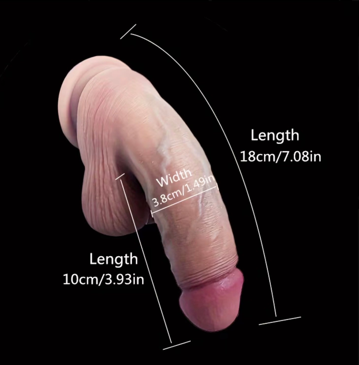 Ultra-Soft Hanging Style Silicone Male Masturbator, Soft Flesh-Like Adult