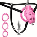 Male Chastity Rooster Cage with AnalButt Plugs Djustable Strapon Harness Chastity Belts Deviceswith 3Sizes Rings Penis Cage Adult SexToys with Bondage Gear Accessories
