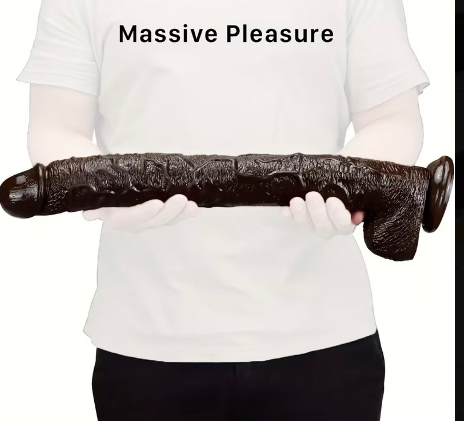 1pc Super Huge Dildo Realistic Long 43.18 cm Massive Giant Dildo with Strong Suction Cup