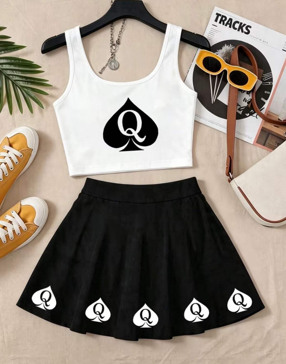 QOS vest and skirt set