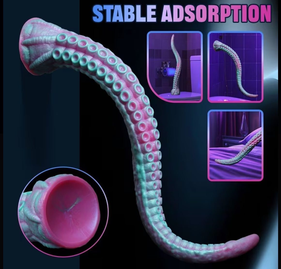 Monster dildo’s Liquid Silicone Super Long Octopus Tentacles Anal and vaginal use