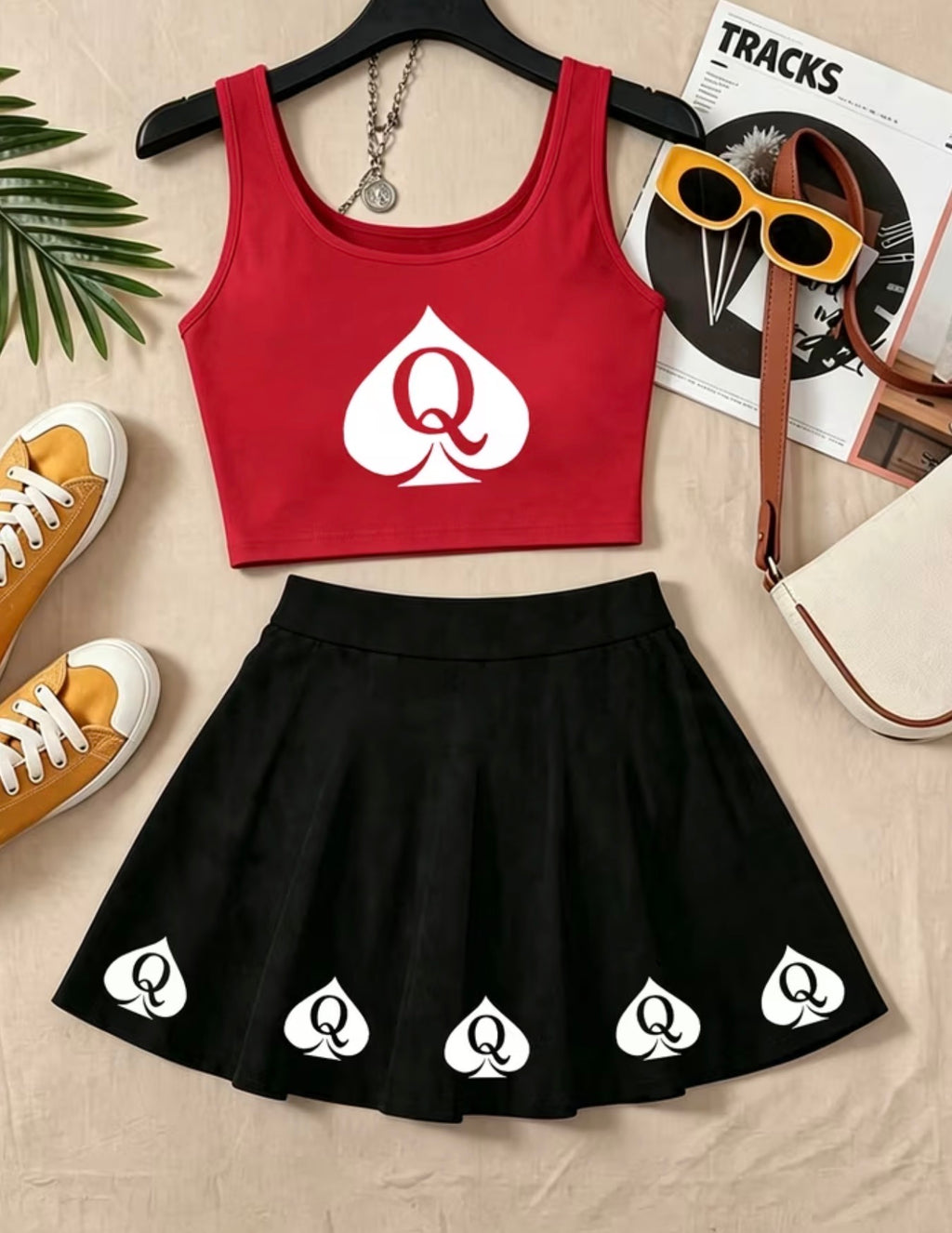 QOS vest and skirt set