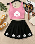 QOS vest and skirt set