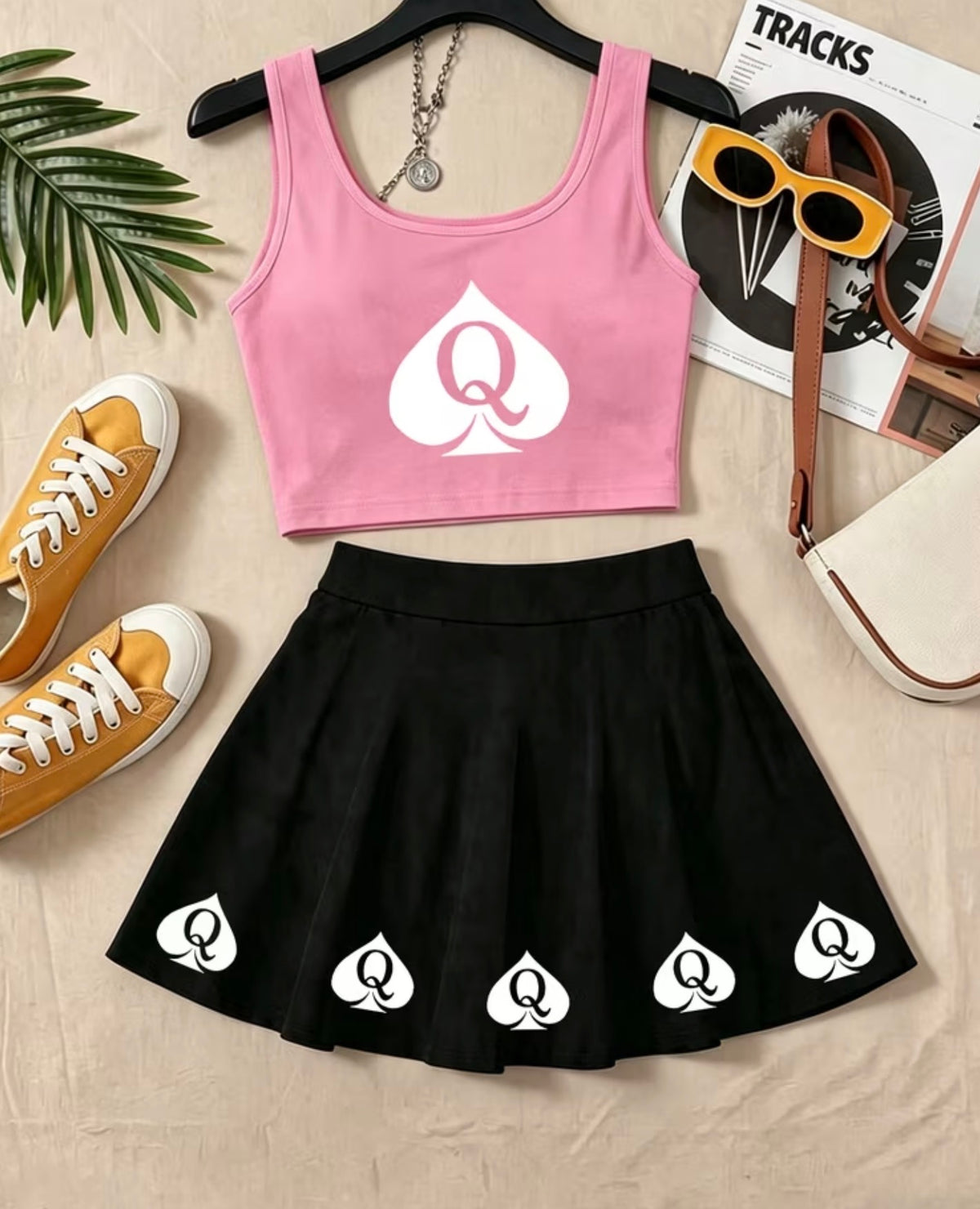 QOS vest and skirt set