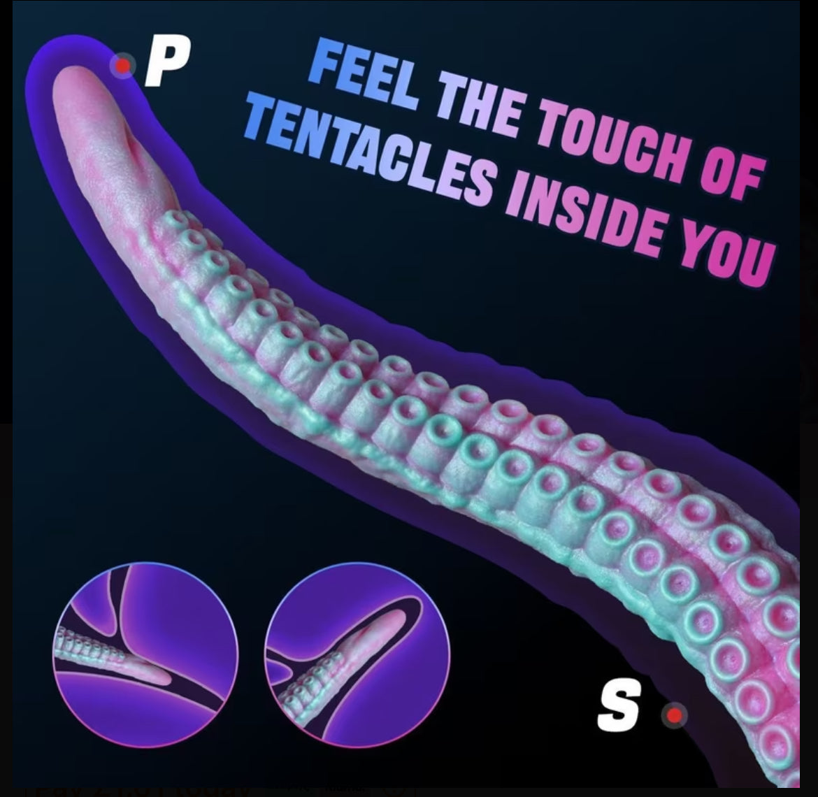Monster dildo’s Liquid Silicone Super Long Octopus Tentacles Anal and vaginal use