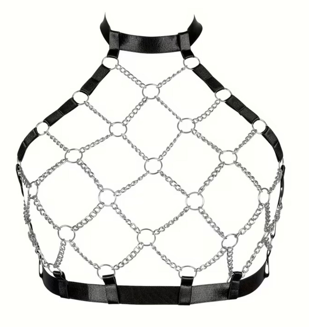 Womens bondage fully adjustable Body Harness Bra Plus Size Fashion Hollow Punk Gothic