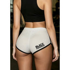 Black breeder womens short sports shorts