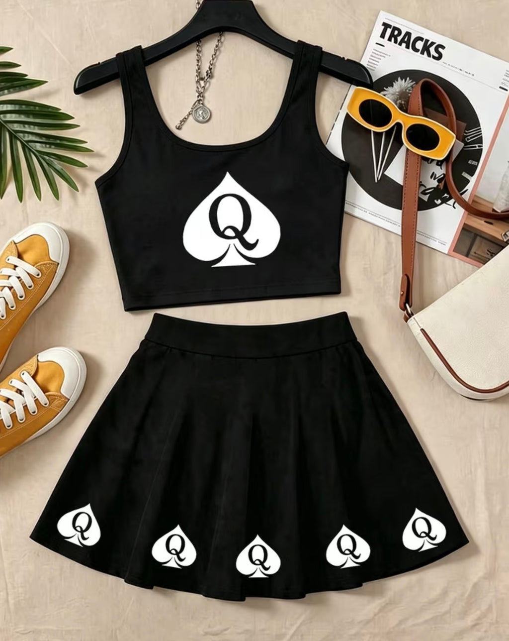 QOS vest and skirt set