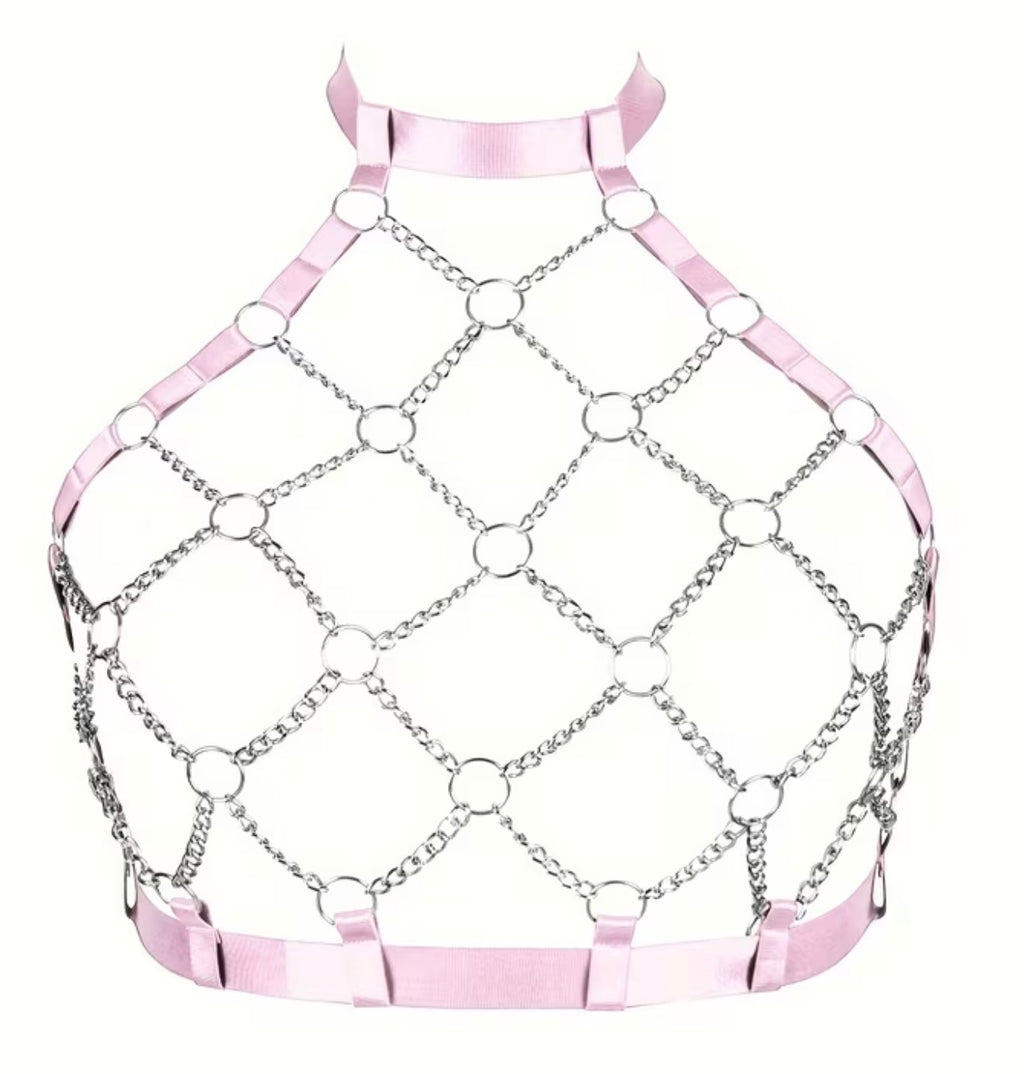 Womens bondage fully adjustable Body Harness Bra Plus Size Fashion Hollow Punk Gothic