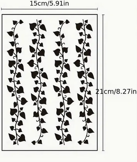 QOS Spade pattern tattoo stickers vine lace temporary stickers for long-lasting waterproofing