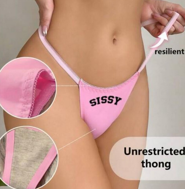 Pink Sissy Thong, Seamless Panty