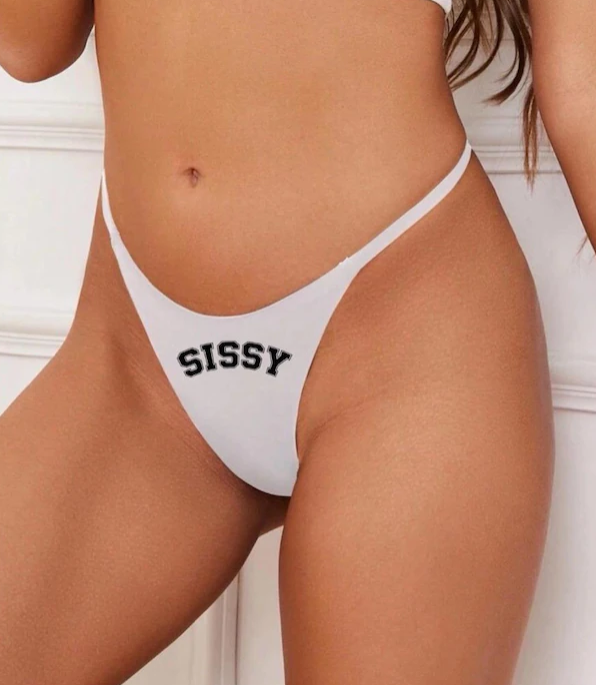 SISSY QOS Seamless Thin-Edge Low-Rise G-String Panties, Women Thong