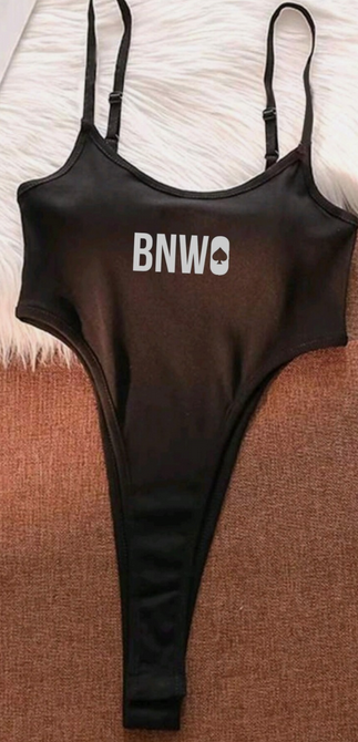 BNWO Black Knitted Bodysuit