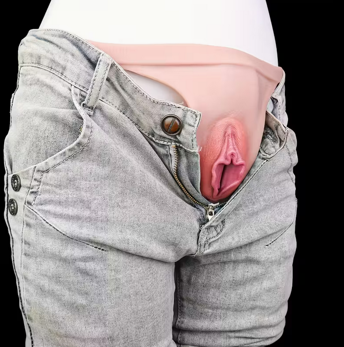 4 Styles Available New Thong with Insertable Fake Penis Silicone Vagina Shemale Crossdressing Sexy Underwear
