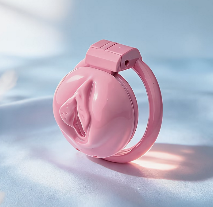 pink "tiny clitty" chastity device