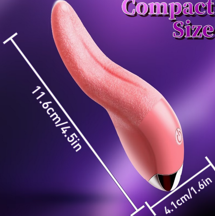 Tongue Vibrator Sex Toy -3-In-1 Realistic Vibrator