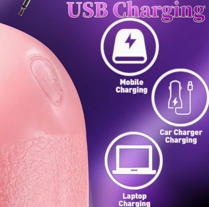 Tongue Vibrator Sex Toy -3-In-1 Realistic Vibrator