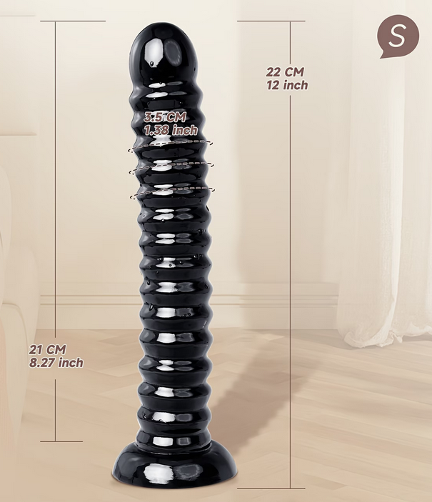Long Black Anal Dildo Sex Toys