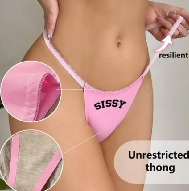 Pink Sissy Thong, Seamless Panty