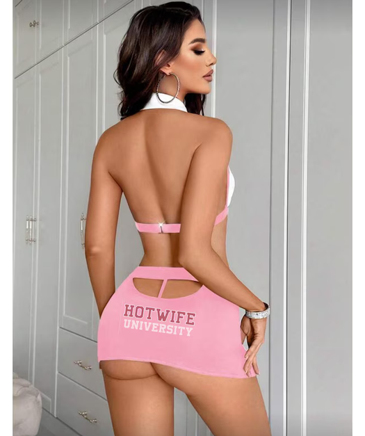 HotWife QOS 4pcs Sexy Lingerie Set For Office Professional Secretary